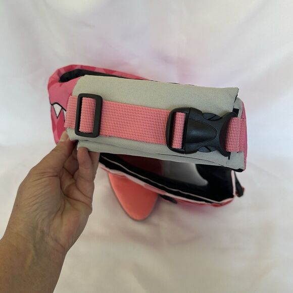 Dog Life Vest Jacket Size L Pink Alligator Adjustable Straps Handle Leash Ring - Picture 7 of 12